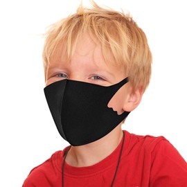 Generise Kids Face Masks x2 Kids Face Masks Washable UK Stock - Polyurethane Breathable Washable Face Mask - Unisex (Black)