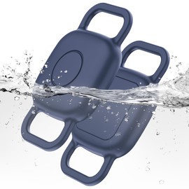 DDJ Hundehalsband-Hülle für Tile Life360 Mate 2024/2022 Bluetooth-Tracker, 2 Stück, wasserdichte Silikonabdeckung, Ganzkörper-Schutzhalterung für Fliesen-Tracker, Katzenhalsband, ultra-langlebig