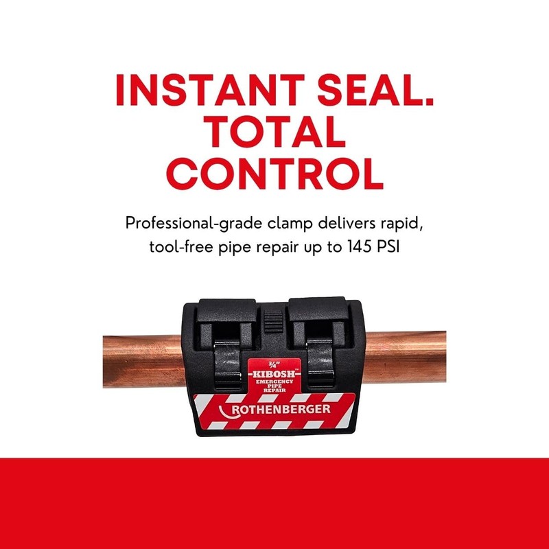 Rothenberger Kibosh Emergency Pipe Repair - Quick, Easy and Professional