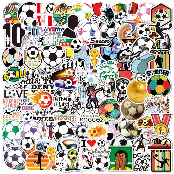 Ovanda Football Stickers, Pack of 100 Football Stickers, Suit, Football