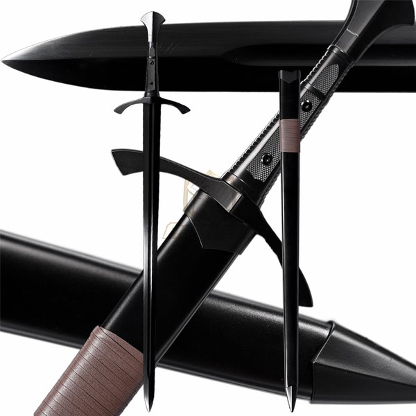 Fidestisan 45inch Handmade Medieval Claymore Real Long Sword Swords Full
