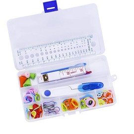 Dennty Needle Set, Knitting Tools, Knitting Rod Set, Beginners, Kit, Crochet Needles, Loop Needles, Rungs, Number of Rungs, Measure, Storage Case, Knitting Tool Set, Craft Supplies, Sweaters, Scarves,