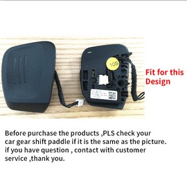 HIBEYO DSG Shift Paddle Extension Shift Paddle Aluminium Silver for Golf 7 (Not GTI R GTD R-Line) MK7 Golf 8 Arteon Tiguan AD1 T-Rock Steering Wheel Rocker Decorative Extensions Accessories Set of 2