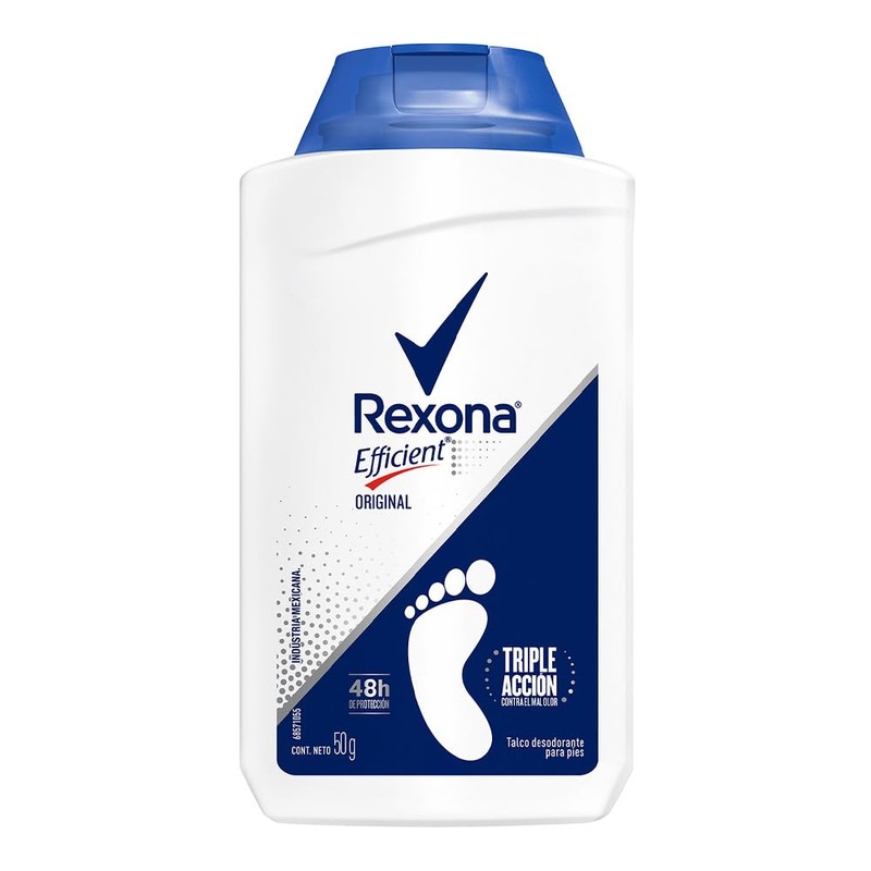 Rexona Efficient Desodorante Original para Pies en Talco Combate el