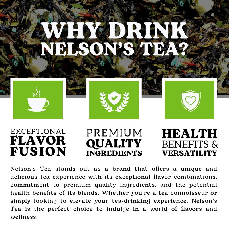 Nelson's Tea - White Chocolate Peppermint Loose Leaf Tea -