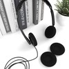 Headset Ear Foam Earpads Sponge Cushion Covers (Black) 5 Pairs