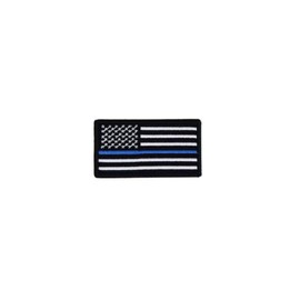 Boss Dog Tactical Hook-Backed Patch for Boss Tactical Harnesses, USA Thin Blue Line Flag, Small