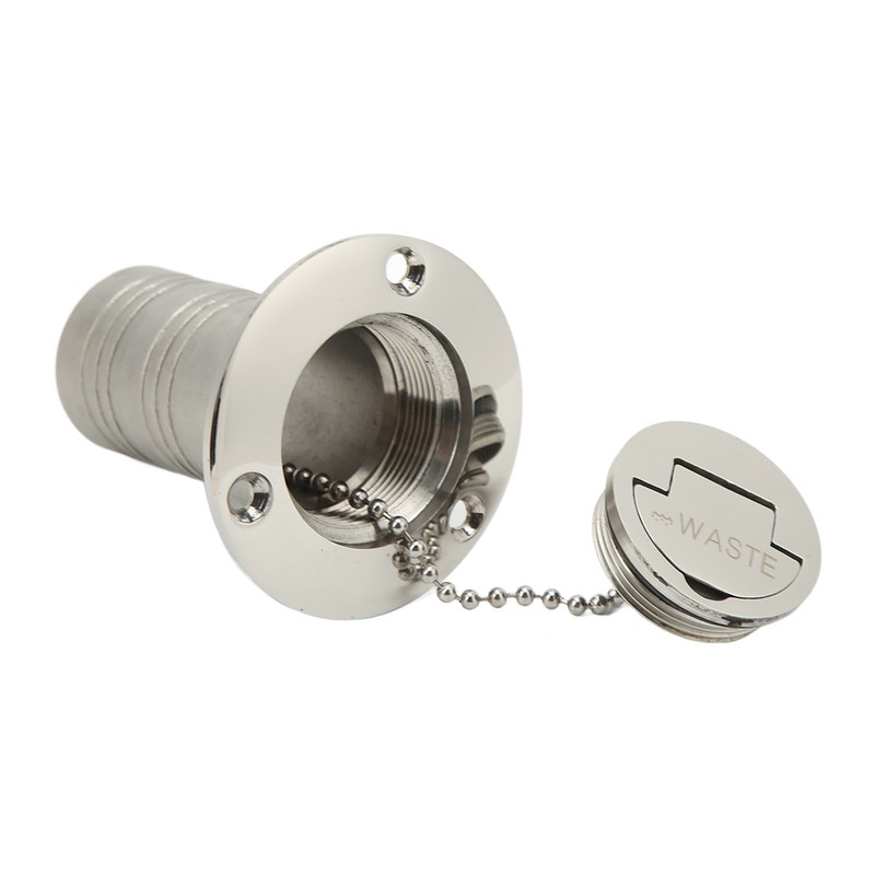 Marine Boat Deck Filler with Keyless Cap Stainless Steel Mirror