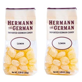 Hermann the German Hard Candy - Imported - Pack of 2 (Lemon)