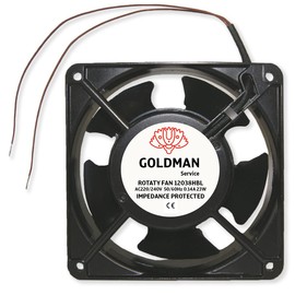 High Temperature Metal Axial Fan Axial Fan for Fireplace Cassettes Universal 120x120x38mm
