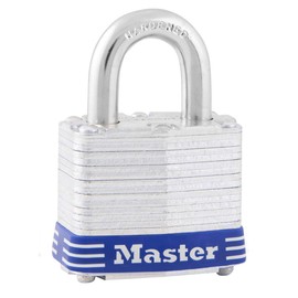 Master Lock 3EURD Laminated Padlock with Key, Grey, 5,9 x 4 x 2,1 cm