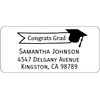 Atelier Elegance Custom Labels, Congrats Grad, Any Name, Any Address
