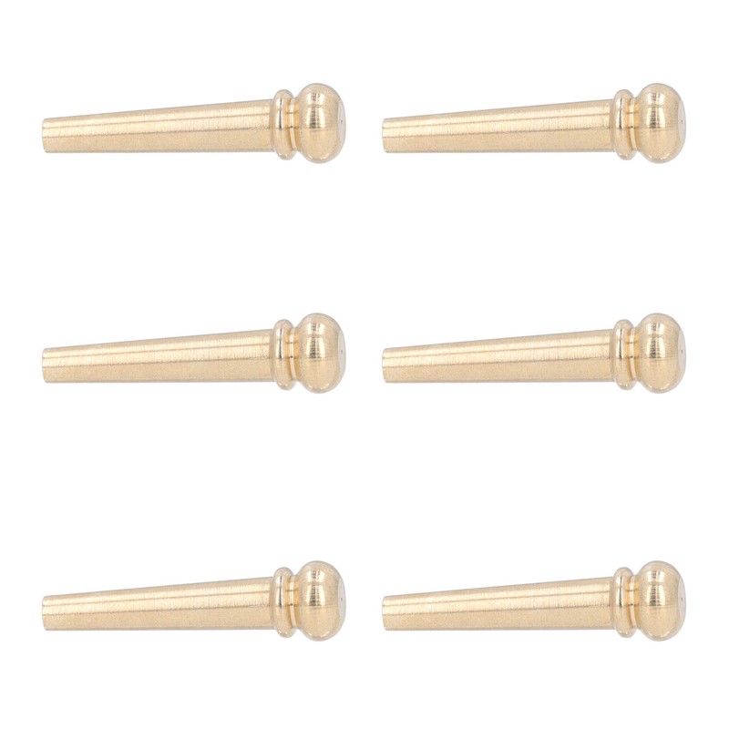 6PCS Guitar Bridge Pin Copper Acoustic Guitar Bridge Pins Peg