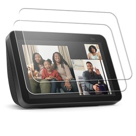 MUBUY-GOL 2 Pack Tempered Glass Screen Protector for New Echo Show 8 (3rd Gen, 2023 release),-9H Hardness,Ultra Clear Scratch Resistant Anti-Fingerprint