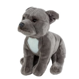 Teddys Rothenburg Cuddly Toy Dog Grey 30 cm American Staffordshire Terrier Plush Toy Dog Pitbull