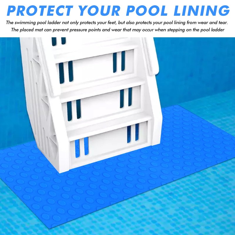 PRITOK Swimming Pool Ladder Mat, Large Pool Protection Mat: 90