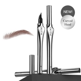 OGTM Micro-Fork Tips Microblading Eyebrow Pencil Long-lasting All Day Waterproof Non-fading Simulate Natural Eyebrows Liquid Brow Pen - Color: 01 Dark Brown