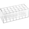 Dmopipp Lipstick Organizer 24 Slot Lipstick Holder Display Rack Small Clear Plastic Compact Lip Gloss Chapstick Perfume Sample Mascara Holder