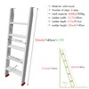 50" 55" 60" White Wood Bunk Bed Ladder, Lofted/Dorm/RV Bed