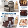 TAOCOCO 100% Waterproof Recliner Covers, Recliner Sofa Covers with Leg