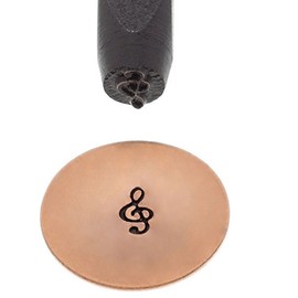 Music Treble Clef Punch For Stamping Metal 1/5 Inch 5mm (1)