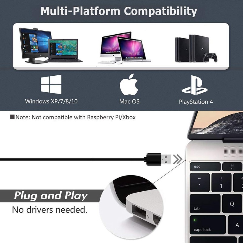 JOUNIVO USB Microphone, 360 Degree Adjustable Gooseneck Design, Mute Button