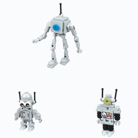 FunMax 3pcs/Set Mini Robot Mini Action Figures Mini Building Blocks Figures,MOC Cartoon Bricks Action Toy Figures, Collection Toys,Christmas Deco.Compatible with Most Building Blocks.