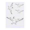 4 x 'Pigeon with Attitude' Temporary Tattoos - Water Resistant,