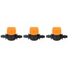100Pcs 4/7 Barb Valve Irrigation Mini Pipe Water Valve Through