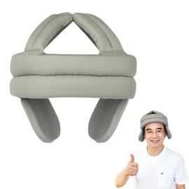 Elderly Head Protection Safety Anti-Fall Head Protective Cap Anti Collision Elastic Sponge Breathable Soft Hardhat Head Guard Adjustable for Old Men Patients Seniors Prevent Fall & Shock