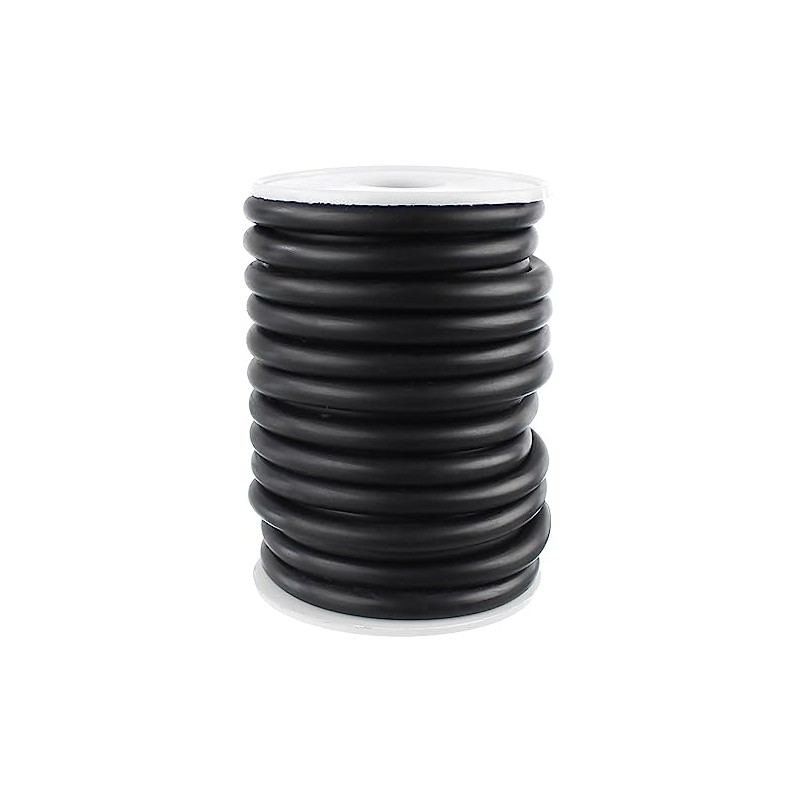 CleverDelights Solid Rubber Cord - 1/4" Diameter - 100 Feet
