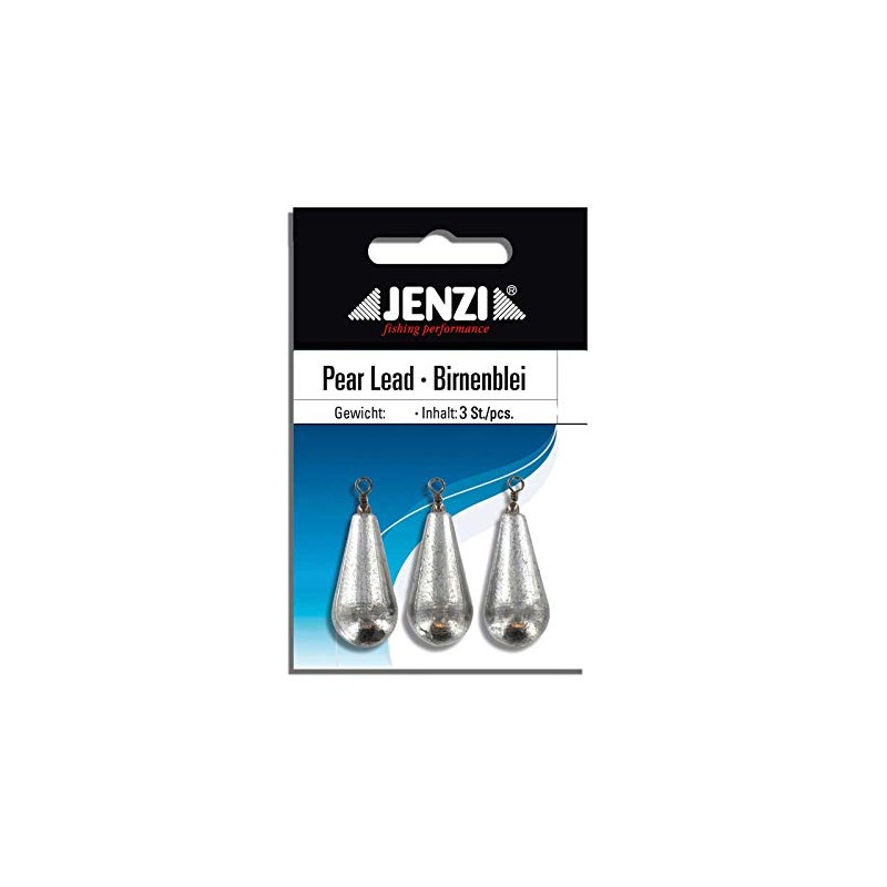 JENZI Pear Lead with Swivels Pack of 3 / SB