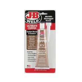 J-B Weld 32325 Ultimate Copper High Temperature RTV Silicone Gasket Maker and Sealant - 3 oz. - Copper