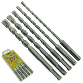 5 x SabreCut SDSAK7 5.5mm 6.5mm 8mm 10mm 12mm x 160mm PGM Approved SDS Plus Drill Bit Mix Kit for Stone Concrete Brick