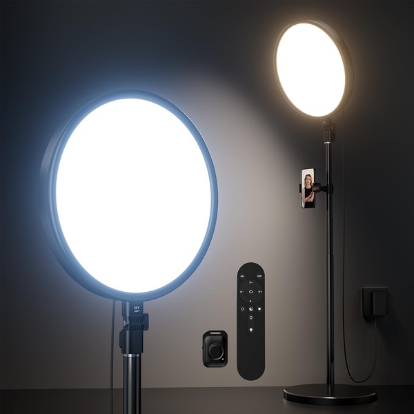 Weilisi Large Ring Light with 79" Stand, 6500K Professional Full-Screen
