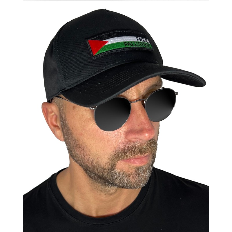 No Face No Name Baseball Cap Free Palestine in Black