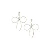 Threading Hand Twist Ribbon Earrings Gold (e0096p – G)