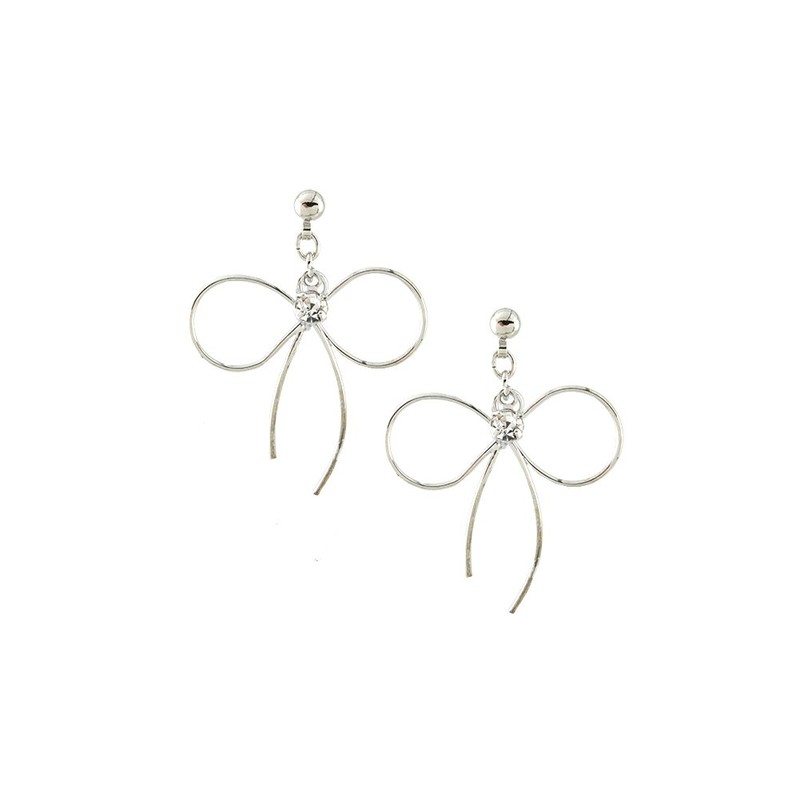 Threading Hand Twist Ribbon Earrings Gold (e0096p – G)