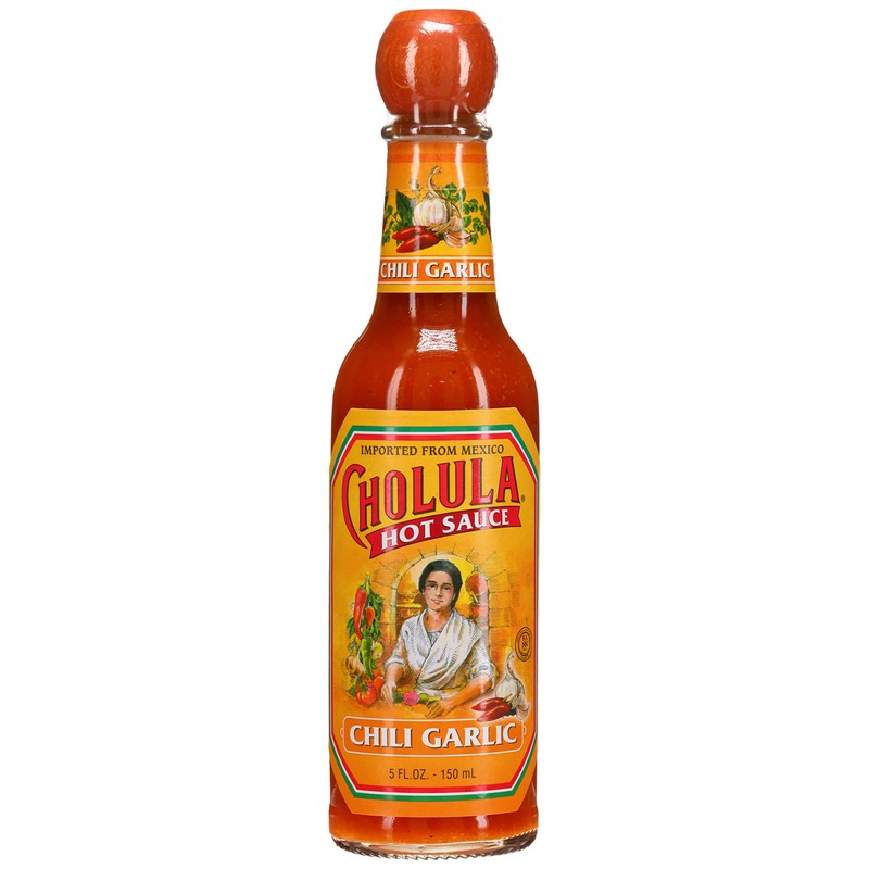 Cholula Chili Garlic Hot Sauce, 5 Fl Oz (Pack of