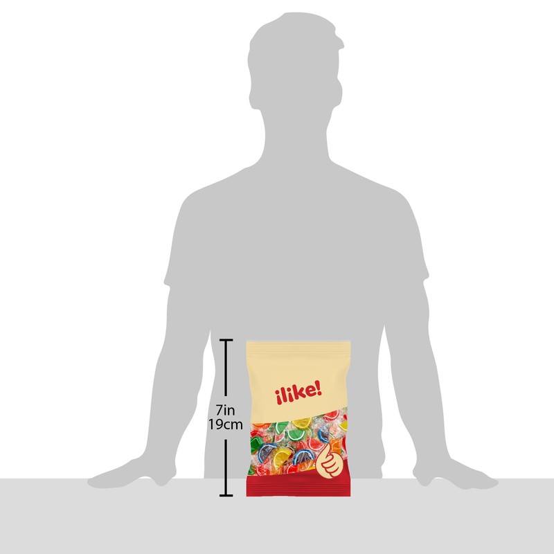 Fruit Slices Jelly Candy | 1.5 Pound Pack | Assorted