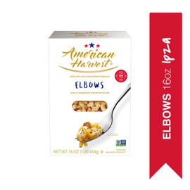 AMERICAN HARVEST, Elbows, Pasta, Made in America with Premium Durum Wheat, Enriched Macaroni with Vitamins, 16 oz, 12 pack