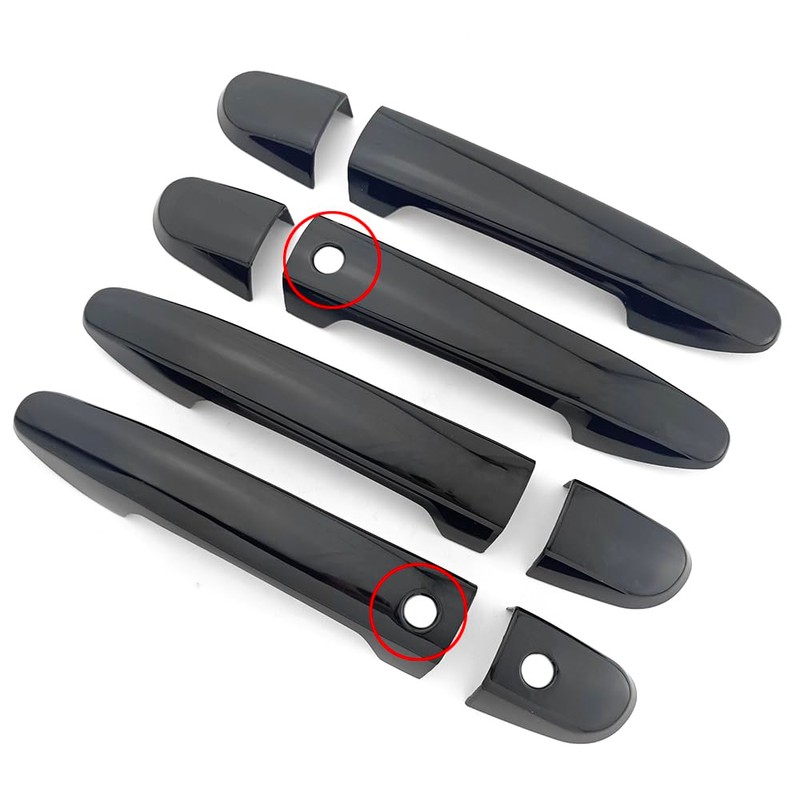 Dakitita Glossy Black Exterior Door Handle Cover Trim for Mazda