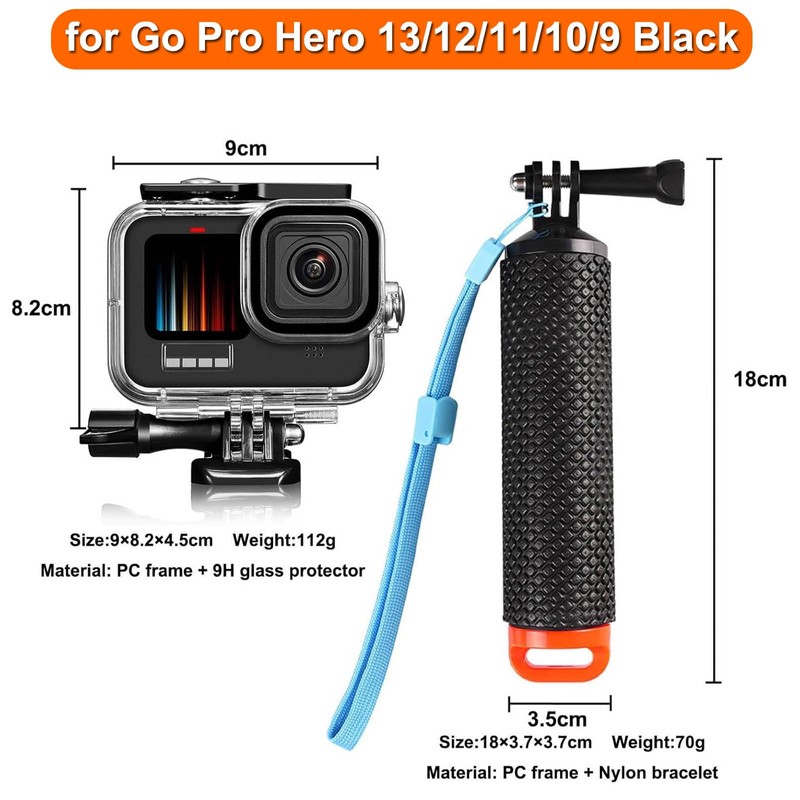 Compatible for Go Pro Hero 13 12 11 10 9