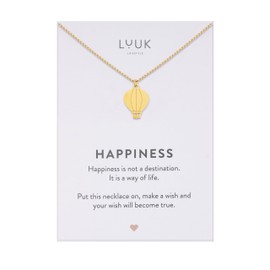 LUUK LIFESTYLE Modern Stainless Steel Necklace with Pendant, 50 cm Adjustable Length, Jewellery Gift for Best Friend, Silver, Stainless Steel