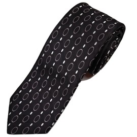 Michi Kolondon MKJ-043 Wrinkle-Resistant Bonding Processing Fabric Lined Volume, Made in Japan Necktie Brand Koshino Small Pattern Silk 100% Unisex Compatible, multicolor (black / gray)