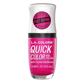 L.A. COLORS Quick Color Nail Polish with Crystal Hardeners, Positivity CNL655