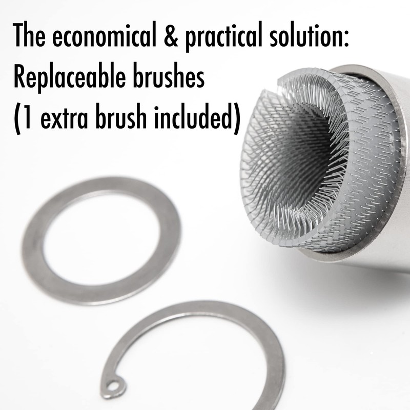 Vouyar Full-Metal Copper Pipe Cleaner, Tube Cleaning Brush for Drill