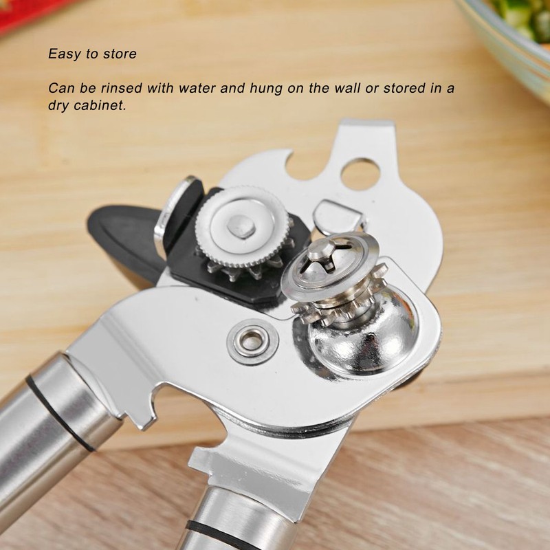Multifunctional Can Opener Stainless Steel Manual Tin Jar Beer Bottle