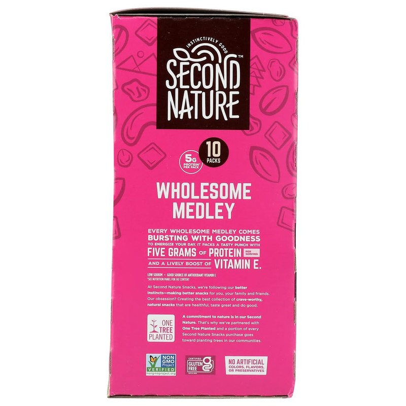 Second Nature Wholesome Medley Trail Mix 10 Pack, 15 Oz