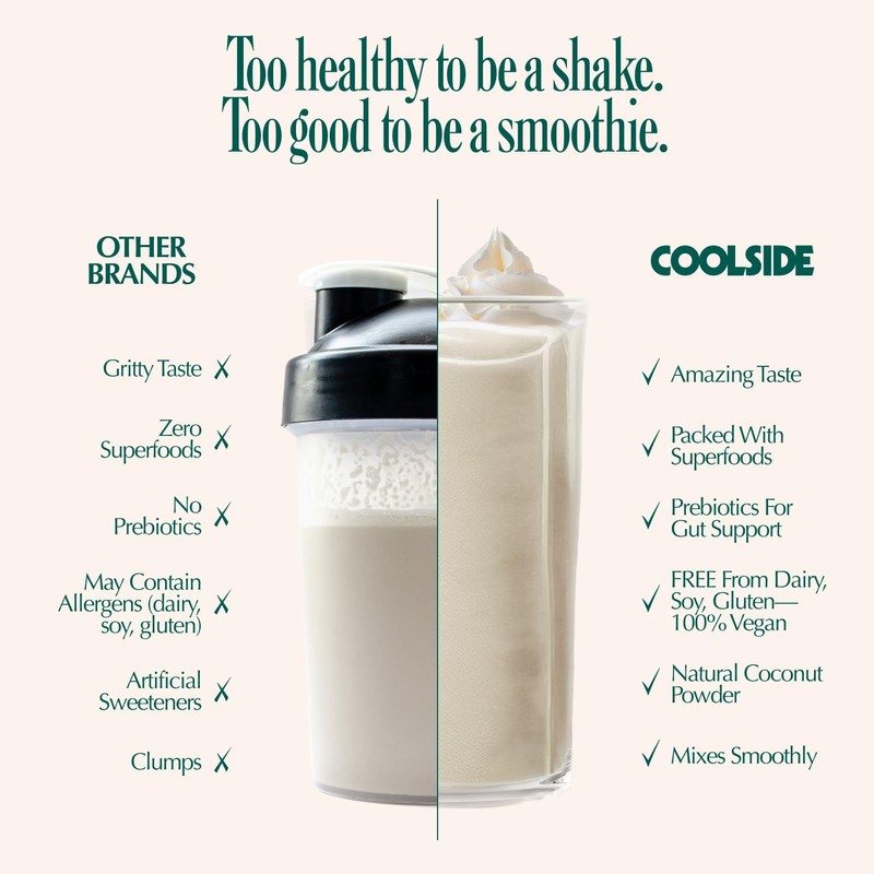 Coolside Vegan Protein Powder – Vanilla | 20g Plant Based